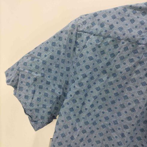 ブルックスブラザーズレッドフリース BROOKS BROTHERS REDFLEECE 総柄 コットン ボタンダウン S/S シャツ メンズ import:XS