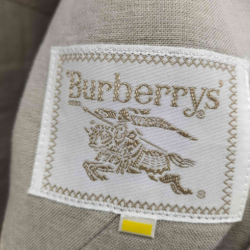 バーバリーズ BURBERRYS リネン混2Bテーラードジャケット レディース