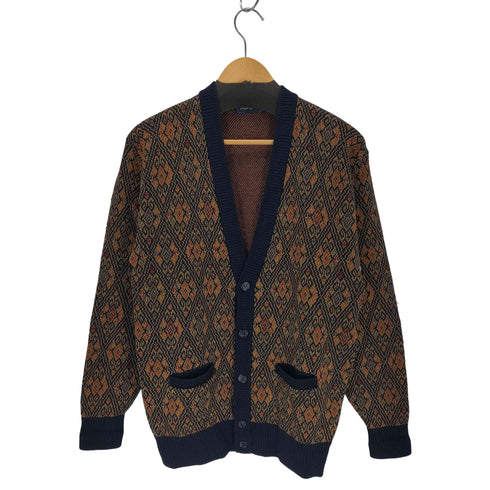 イヴサンローラン Yves Saint Laurent ウール100%総柄カーディガン メンズ