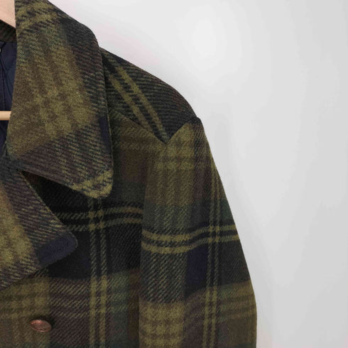 スコッチアンドソーダ SCOTCH&SODA チェック柄 ピーコート メンズ