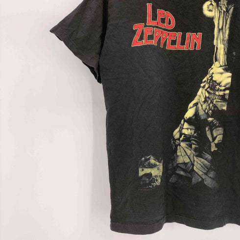 ヘインズ Hanes 90S USA製 STAIRWAY TO HEAVEN ロック バンド グラフィック プリント S/S クルーネック Tシャツ コピーライト1984 メンズ import:L