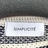 シンプリシテェ SIMPLICITE ボーダー クルーネック カーディガン レディース