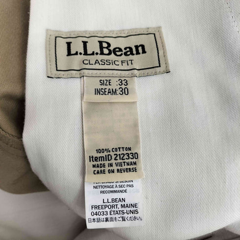 エルエルビーン L.L.Bean CLASSIC FIT コットン チノパン レディース 33