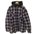 ディッキーズ Dickies 裏地キルティング ヘビーネル フーディチェックシャツジャケット メンズ 3xl