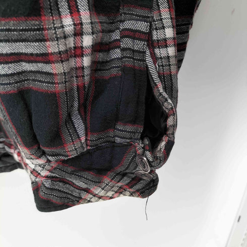 ディッキーズ Dickies 裏地キルティング ヘビーネル フーディチェックシャツジャケット メンズ 3xl