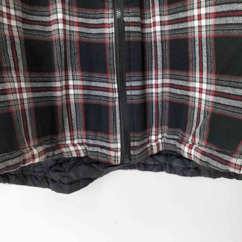 ディッキーズ Dickies 裏地キルティング ヘビーネル フーディチェックシャツジャケット メンズ 3xl
