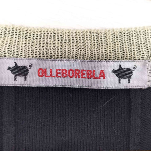 アルベロベロ OLLEBOREBLA オレボレブラ ブタさん コウモリ アップリケ 変形 ノースリーブ ロングベスト レディース