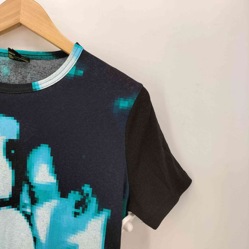 ジャンポールゴルチエオム Jean Paul GAULTIER HOMME Kiss Pixel Art Graphic T-Shirt キス ピクセル 両面グラフィック Tシャツ メンズ FR:48