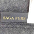 sagafurs カシミヤ100 ブルーフォックスファー ポンチョ レディース M-