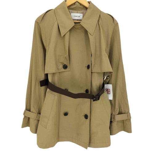 フレイアイディー FRAY I.D 25aw レザーベルトショートトレンチコート レディース JPN:1