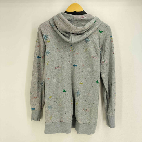 スカラー ScoLar 総柄ラメスウェットジップアップパーカー レディース JPN:M