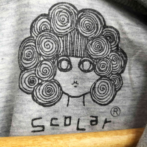 スカラー ScoLar 総柄ラメスウェットジップアップパーカー レディース JPN:M