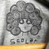 スカラー ScoLar 総柄ラメスウェットジップアップパーカー レディース JPN:M
