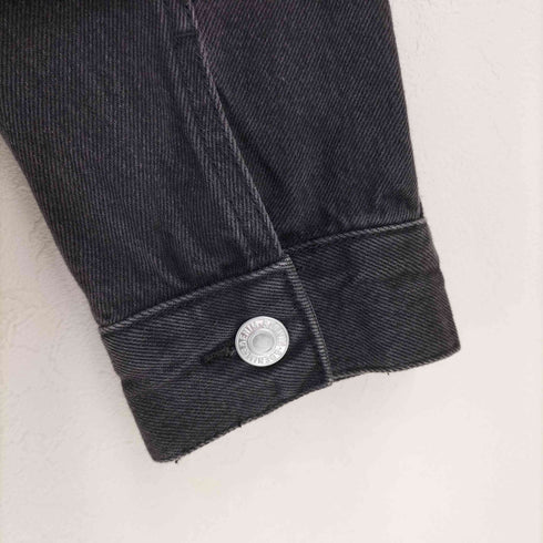 エイチアンドエム H&M relaxed fit ブラックデニム ジャケット メンズ import:M