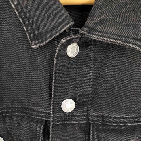 エイチアンドエム H&M relaxed fit ブラックデニム ジャケット メンズ import:M