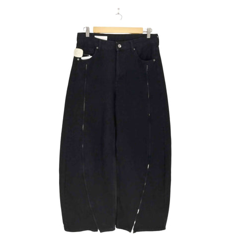 ザラ ZARA TRFジッパーバギーフィットデニムパンツ レディース 38