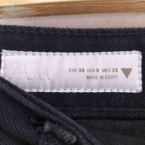 ザラ ZARA TRFジッパーバギーフィットデニムパンツ レディース 38
