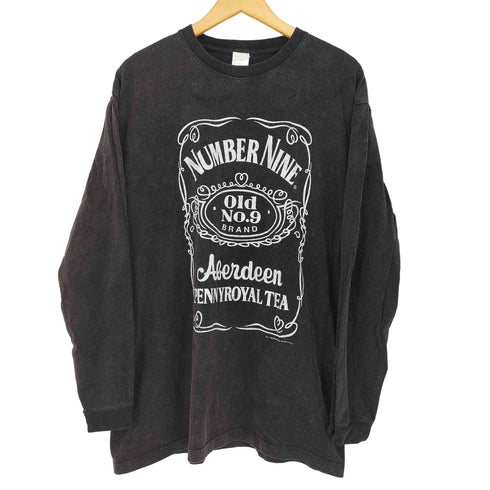 N NUMBER 復刻 ジャックダニエルロゴ L/S Tシャツ メンズ JPN:4