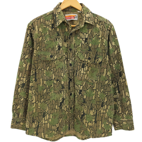 WINCHESTER 90s USA製 トレバークカモ コットン シャモアクロスシャツ メンズ import:M