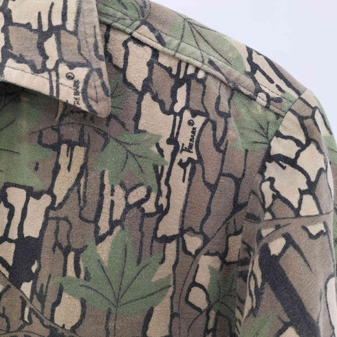 WINCHESTER 90s USA製 トレバークカモ コットン シャモアクロスシャツ メンズ import:M