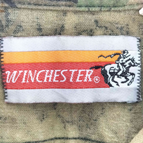 WINCHESTER 90s USA製 トレバークカモ コットン シャモアクロスシャツ メンズ import:M
