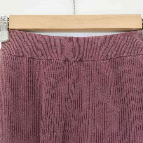 パーバーズ PERVERZE リブニット フレアパンツ レディース FREE