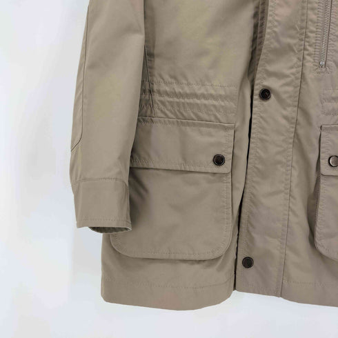 ニジュウサンク 23区 パッカブルフード ライナー付 比翼 フーデッドジャケット メンズ JPN:46