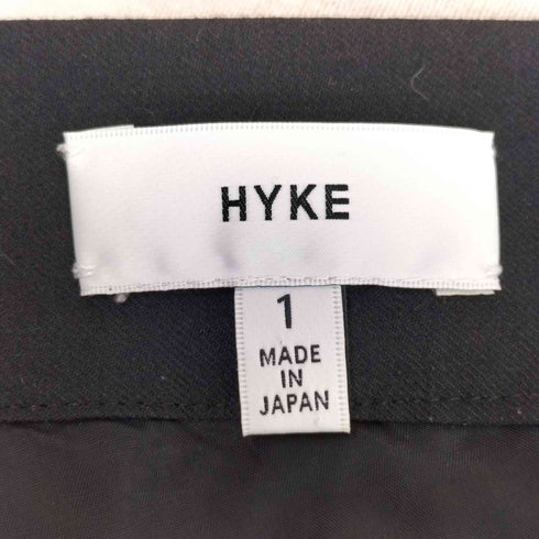 ハイク HYKE 日本製 ノータック センタープレス ストレッチ テーパード スラックス レディース JPN:1