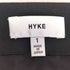 ハイク HYKE 日本製 ノータック センタープレス ストレッチ テーパード スラックス レディース JPN:1