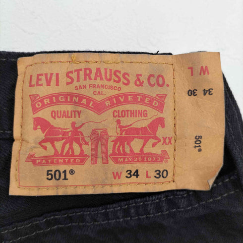 リーバイス Levis 501 ブラックデニムパンツ ブラックマジック メンズ W34 L30