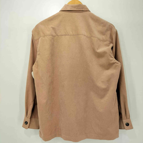 タケオキクチ TAKEO KIKUCHI フェイクスエード ハンドポケット レギュラーカラー シャツ メンズ