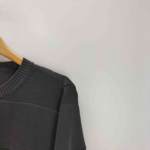 ヘルムートラング HELMUT LANG 90-00S 黒タグ 本人期 イタリア製 凹凸ストライプ ニット カットソー メンズ