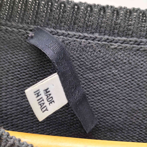 ヘルムートラング HELMUT LANG 90-00S 黒タグ 本人期 イタリア製 凹凸ストライプ ニット カットソー メンズ