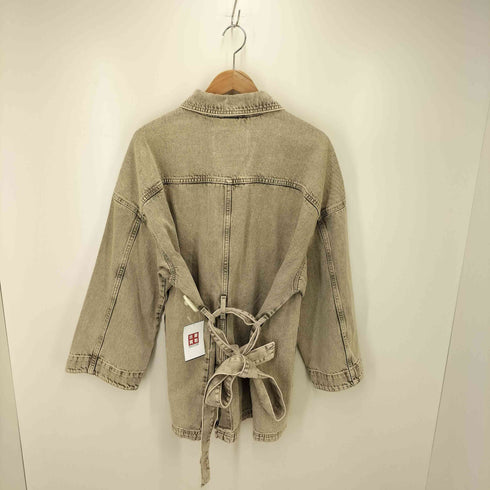 エイチアンドエム H&M ベルテッド デニムジャケット レディース import:XL