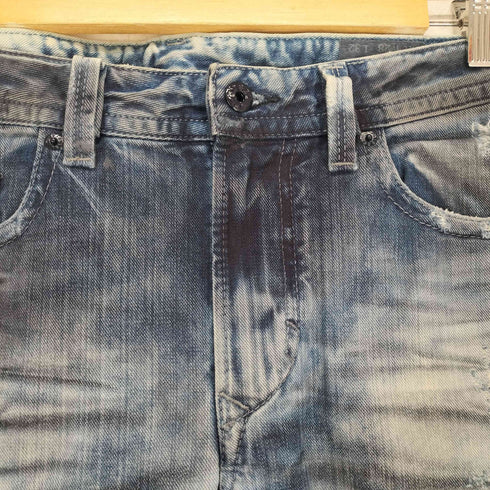ディーゼル DIESEL THAVAR ウォッシュ加工ダメージデニム メンズ W28L32