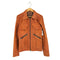 ノーアイディー NO ID. lamb leather 裏地総柄ダブルジップラムレザージャケット メンズ 3