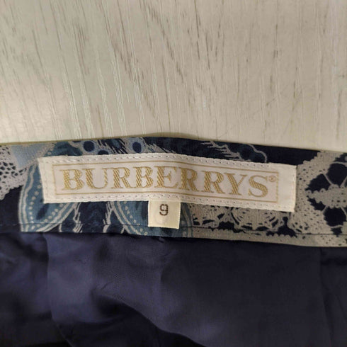 バーバリーズ BURBERRYS 90S 総柄 プリーツスカート レディース