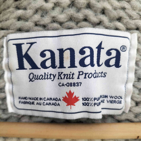カナタ Kanata カナダ製 カウチン ニット ベスト レディース