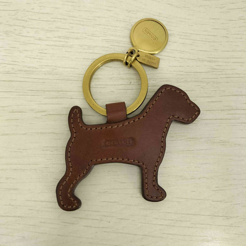 コーチ COACH モノグラム レザー 犬 キーホルダー レディース
