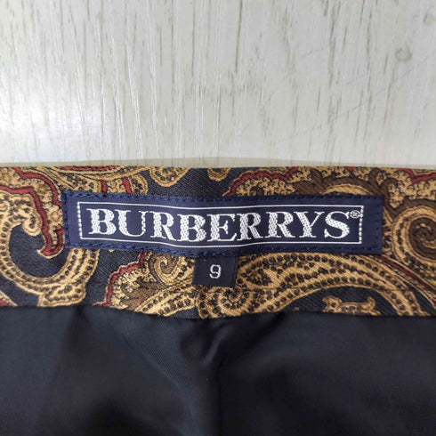 バーバリーズ BURBERRYS 90S 総柄 プリーツスカート レディース