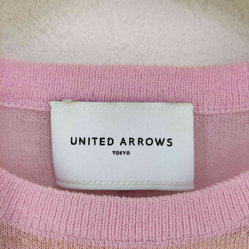 ユナイテッドアローズ UNITED ARROWS シアー ボリューム スリーブ リネン混 ニット トップス レディース