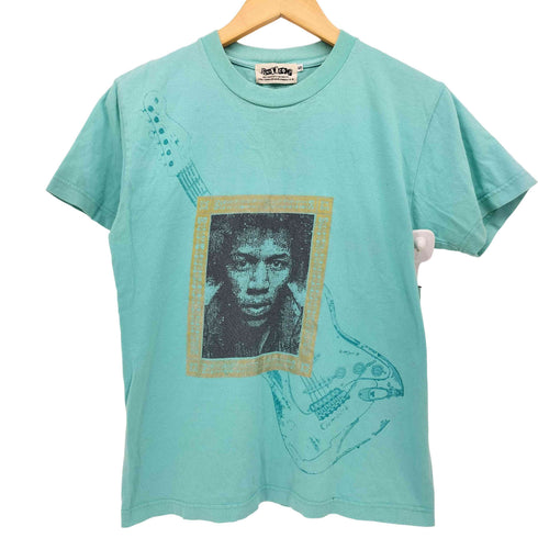 ロック・ギタリスト プリント フェイスプリント グラフィック Tシャツ メンズ import:S