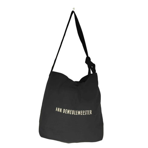 アンドゥムルメステール Ann DEMEULEMEESTER ロゴプリントショルダーバッグ レディース