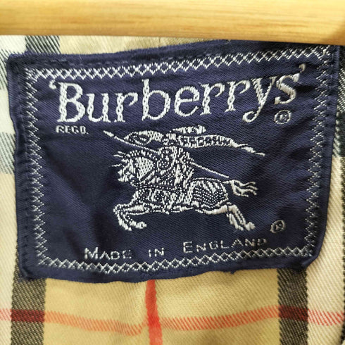 バーバリーズ BURBERRYS 90S 英国製 裏地ノバチェック コットンツイル バルマカーン ステンカラー コート メンズ