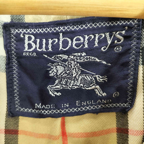 バーバリーズ BURBERRYS 90S 英国製 裏地ノバチェック コットンツイル バルマカーン ステンカラー コート メンズ