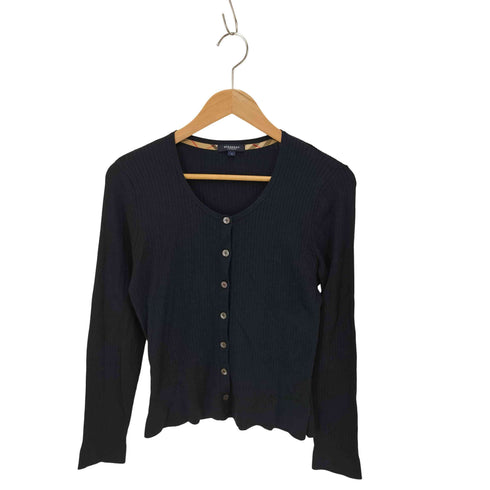 バーバリーロンドン BURBERRY LONDON 刺繍ロゴ カーディガン レディース US:0-2