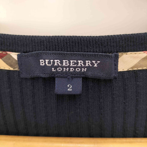バーバリーロンドン BURBERRY LONDON 刺繍ロゴ カーディガン レディース US:0-2