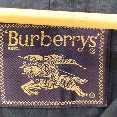 バーバリーズ BURBERRYS 90S 金タグ 玉蟲ブルー バルマカーン ステンカラー コート メンズ