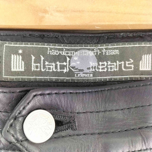 ブラックミーンズ BLACKMEANS レザー ボンテージパンツ メンズ JPN:2