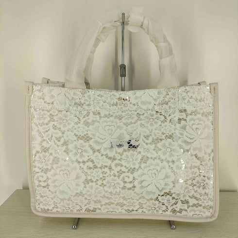 メゾンドフルール Maison de FLEUR レースクリアリボントートバッグ レディース